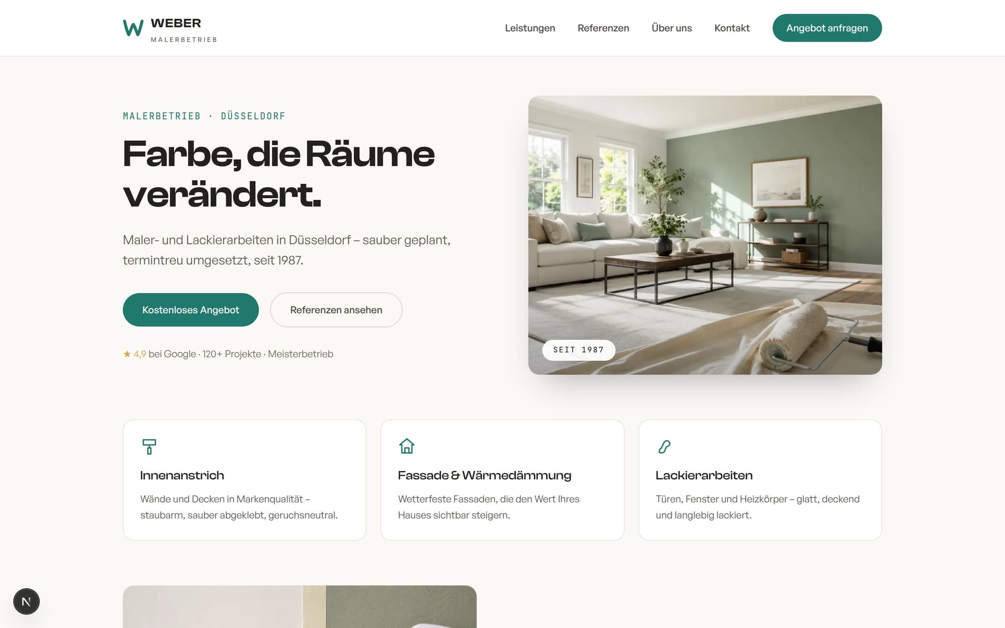 Moderne, schnelle Website nach dem Relaunch durch die Webdesign-Agentur Xaro Digital aus Geldern